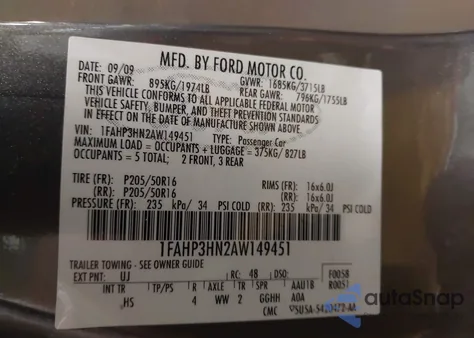 2010 Ford Focus Sel from USA, damaged, VIN 1FAHP3HN2AW149451